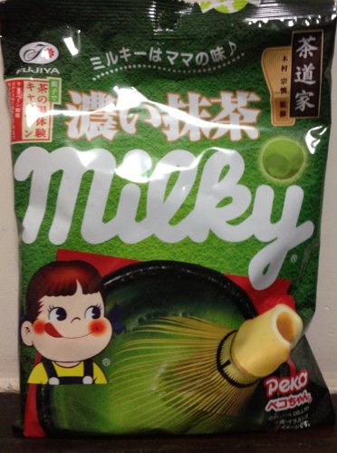 Fujiya Peko Milky Rich Green Tea Milk Candy logo