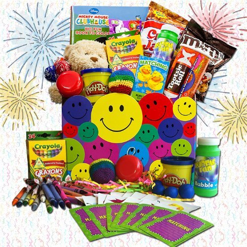 Fun Kids Gift Basket Of Snacks and Games -organic Stores logo