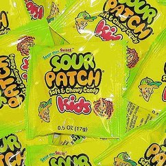 Fun Size Sour Patch Kids Candy Packets [4lb Bag] logo