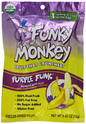 Funky Monkey Snacks Purple Funk, 0.42 ounce Bags (Pack of 12) logo