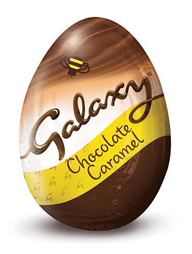 Galaxy Caramel Filled Easter Egg 6 X 38g logo