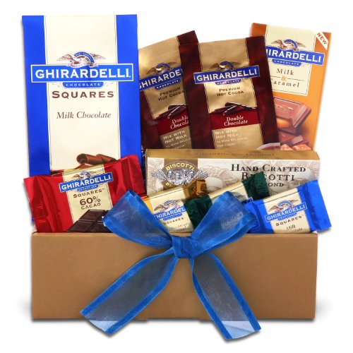 Garland and Ghirardelli Christmas Chcolates Gift Set logo