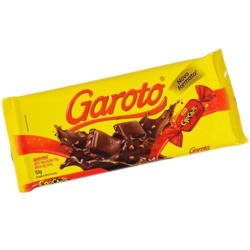 Garoto Nut Crunch Milk Chocolate – 5.29 Oz | Chocolate Ao Leite Crocante – Garoto – 150g logo