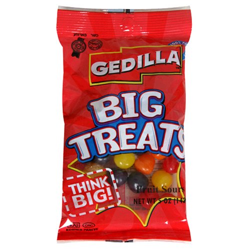 Gedilla Peg Candy, Assorted Fruit Sours, 5 ounce (Pack of 24) logo