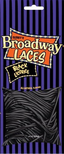 Gerrit’s Broadway Black Licorice Laces 4 Oz Bag (Pack of 12) logo