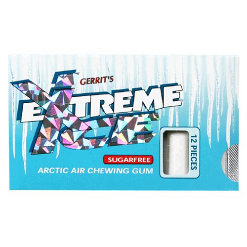 Gerrit’s Extreme Ice Sugar Free Chewing Gum, Arctic Air, 12-count Packages (Pack of 24) logo