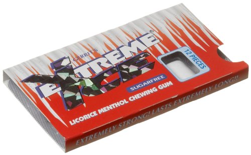 Gerrit’s Extreme Ice Sugar Free Licorice Menthol Chewing Gum, 12-piece Packages (Pack of 36) logo