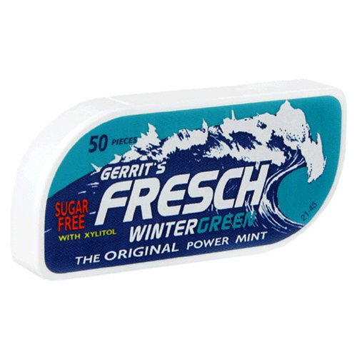 Gerrit’s Fresch Power Mints, Wintergreen, 50-piece Packs (Pack of 12) logo