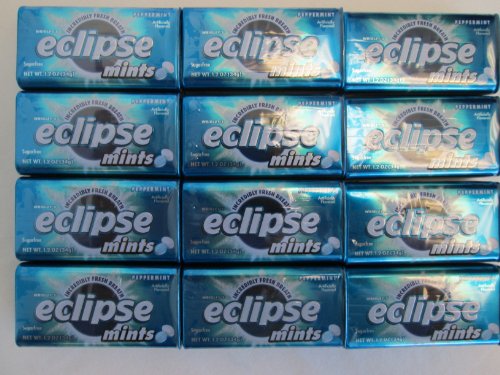 Gg12 Wrigley’s Eclipse Mints Peppermints Artifically Flavored Sugar Free – 12 Pack of 1.2 Oz logo