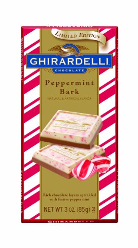 Ghirardelli Chocolate Bars, Peppermint Bark, 3 ounce Bars (Pack of 4) logo