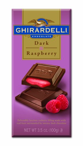 Ghirardelli Chocolate Dark Chocolate With Raspberry Filling, 3.5-ounces Packages (Pack of 12) logo