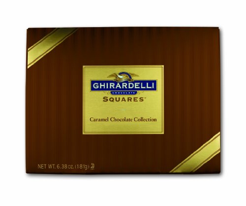 Ghirardelli Chocolate Squares, Caramel Chocolate Collection, 6.38 ounce Gift Boxes (Pack of 2) logo