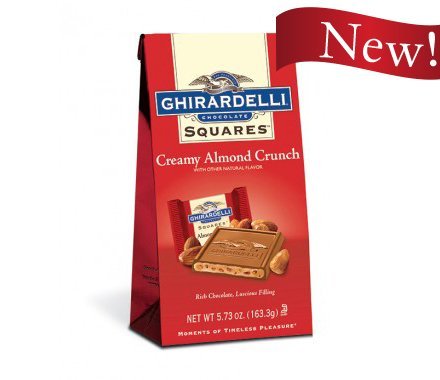 Ghirardelli Chocolate Squares Creamy Almond Crunch 4.69 Oz Packages (Pack of 3) logo