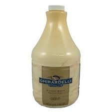 Ghirardelli Chocolate White Chocolate Flavored Sauce, 89.4 ounce Package logo