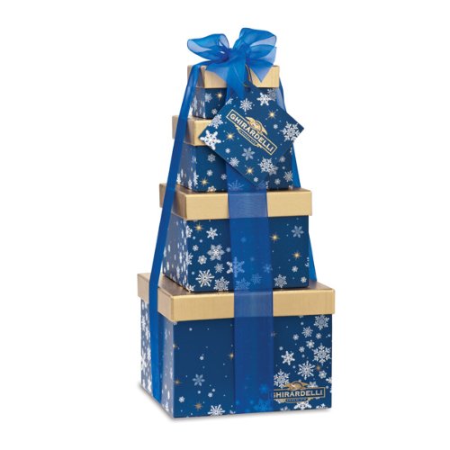 Ghirardelli Chocolate Winter Wishes 4 Tier Gift Tower logo