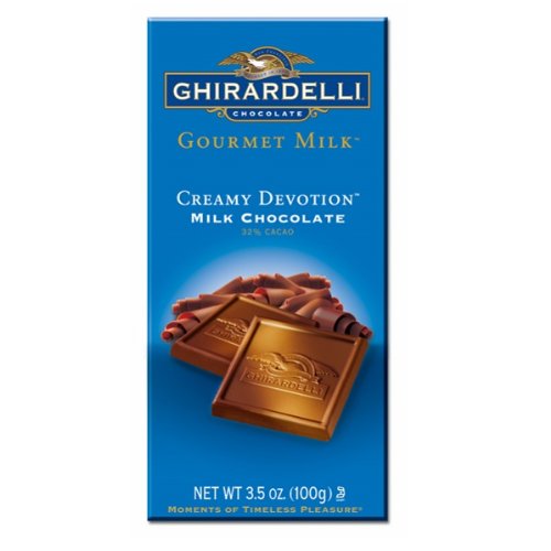 Ghirardelli Gourmet Milk 32% Creamy Devotion Bar, 3.5 ounce (Pack of 4) logo