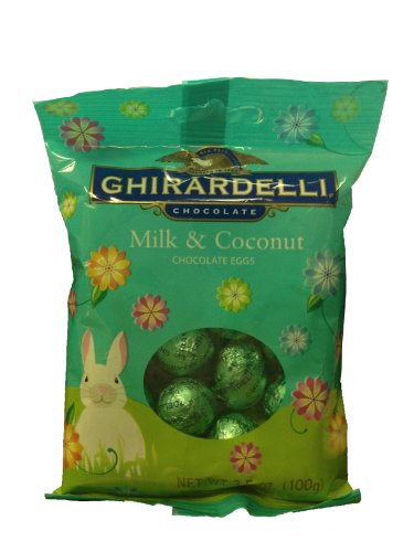 Ghirardelli Milk & Coconut Chocolate Eggs 3.5 Oz. Bag (Pack of 3) logo