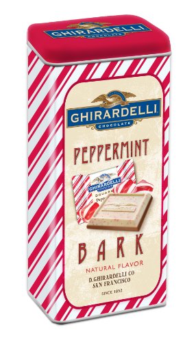 Ghirardelli Peppermint Bark Chocolate Squares Nostalgic Tin, 6.23-ounce logo