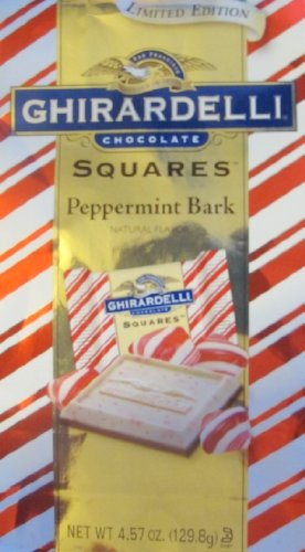 Ghirardelli Peppermint Bark Squares 4.57 Oz Package logo