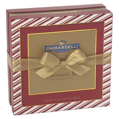 Ghirardelli Peppermint Bark Squares Gift Box logo