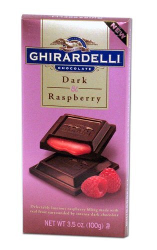 Ghirardelli Prestige Raspberry Filling Dark Chocolate Bar, 3.5 Ounce — 12 Per Case. logo