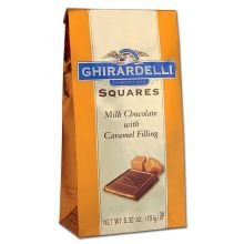 Ghirardelli Squares Milk Chocolate With Caramel – 5.32 Oz. Bag, 12 Per Case logo