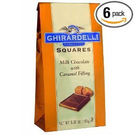 Ghirardelli Squares Milk Chocolate With Caramel Filling 5.32oz (Pack of 6) logo