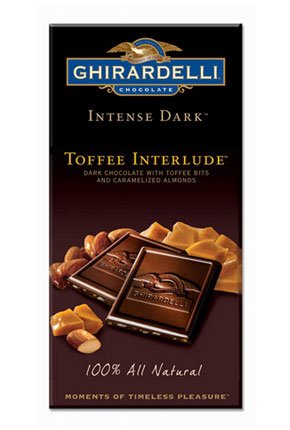 Ghirardelli, Toffee Interlude Intense Dark Bar, 12 – 3.5 Ounce Bars logo