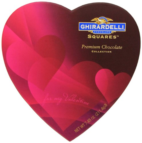 Ghirardelli Valentine’s Chocolate Squares, Premium Chocolate Assortment, 7.45 ounce Heart Box logo