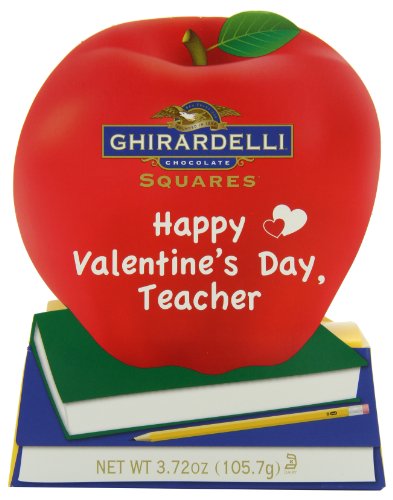 Ghirardelli Valentine’s Chocolate Squares, Teacher’s Apple Gift, 3.72 ounce Apple Gift Box logo