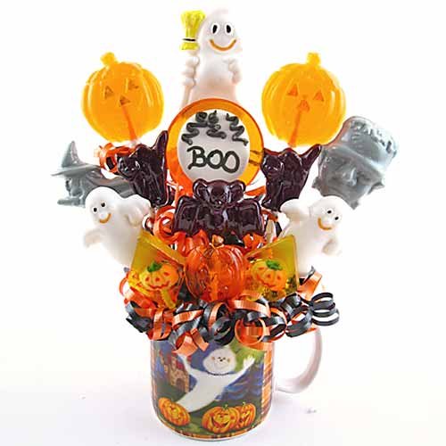 Ghostly Delights Lollipop Bouquet. logo