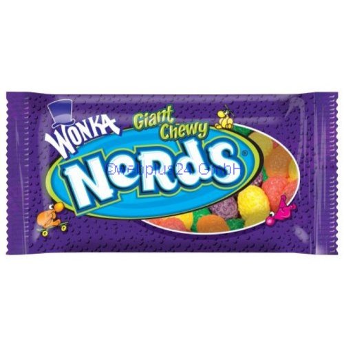 Giant Chewy Nerds By Wonka logo