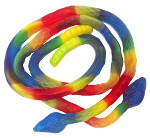 Giant Gummi Rainbow Snakes logo