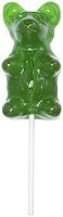 Giant Gummy Bear On A Stick Sour Apple logo