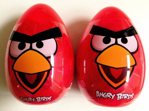 Giant Red Angry Birds Candy & Sticker Filled Eggs, 6 Inches Tall! (2 Pack) logo