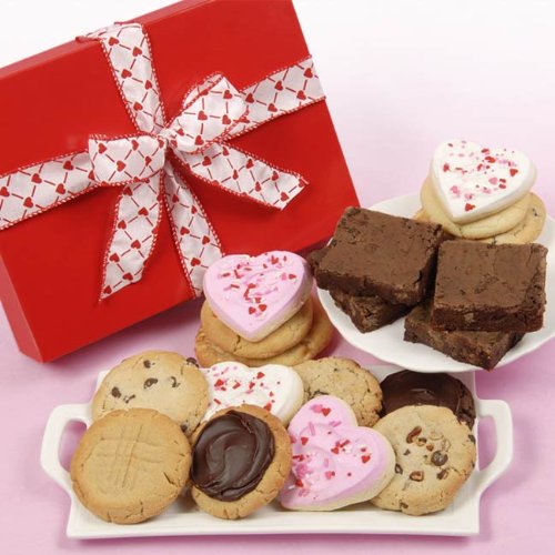 Gift Basket Drop Shipping Cb-box-val-red-ckbr Happy Valentines Cookies and Brownies Box logo