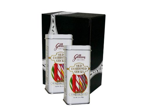 Gilliam Old Fashioned Candy Sticks 12oz Tin, Pack of 2 In A Gift Box logo