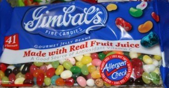 Gimbal’s Allergen-free Fine Candies Gourmet Jelly Beans, 41 Flavors, Real Fruit Juice! Kosher Pareve logo