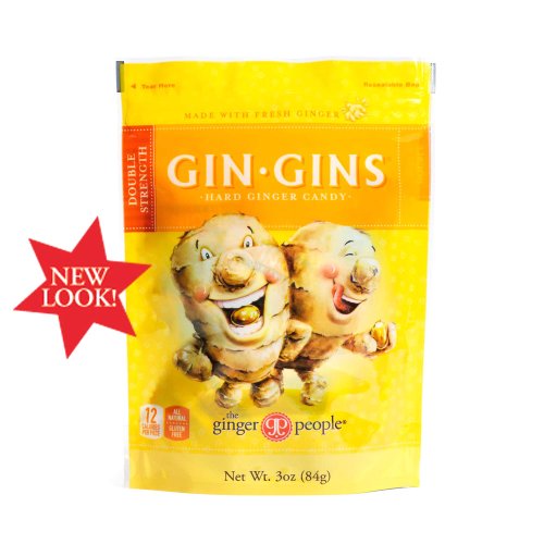 Gin Gins Double Strength Hard Ginger Candy 6pk logo