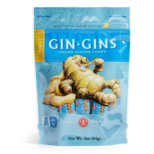 Gin Gins Peanut Chewy Ginger Candy 6pk logo