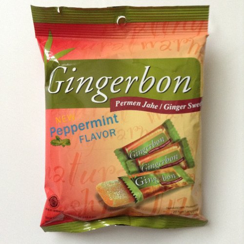 Gingerbon – Ginger Candy With Peppermint Flavor – 2 X 125 G / 2 X 4.4 Oz – Original From logo