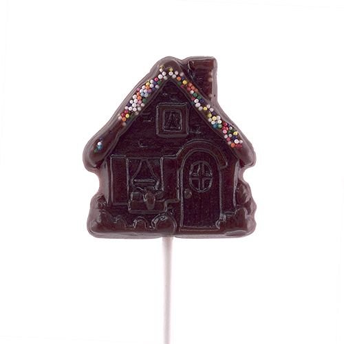 Gingerbread House Lollipop logo