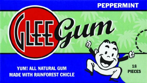 Glee Chewing Gum, Peppermint 16-count (Pack of 12) logo