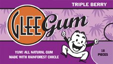 Glee Gum – All Natural Chewing Gum Triple Berry – 18 Piece(s) logo