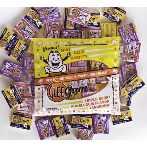 Glee Gum, Gum 21pckt Mini Vrty, 6 ounce (6 Pack) logo