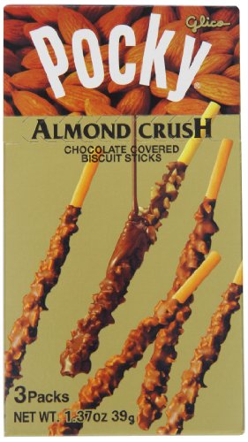 Glico Pocky Almond Crush, 1.37 ounce (Pack of 10) logo