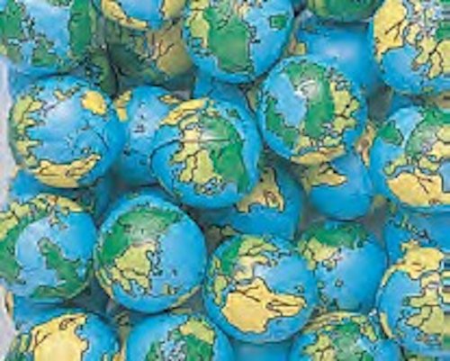 Globe Foiled Milk Chocolate Earth Balls 5lb Bag logo