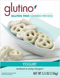 Glutino, Gluten Free, Yogurt Covered Pretzels, 5.5oz Bag (Pack of 3) logo