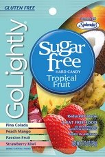 Go Lightly Sugar Free Bag Tropical Fruit 2.75 Ounces 12 Count logo