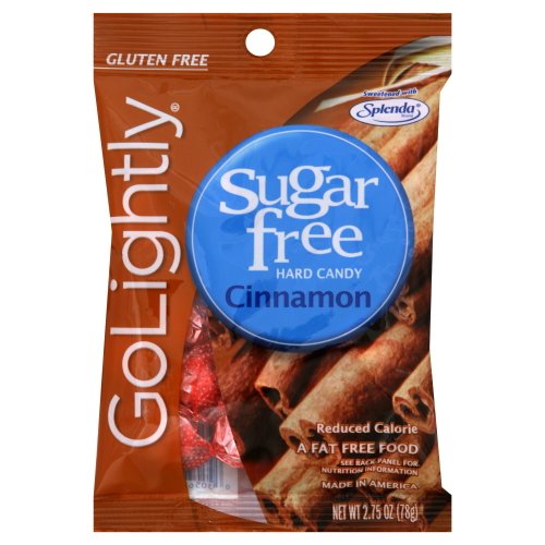 Go Lightly Sugar Free Hard Candy Cinnamon 2.75 Oz. Bag Kosher (Pack of 12) logo